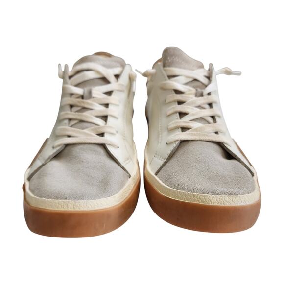 Dolce Vita Womens Zina Lace Up Sneakers Size 8 Rose Gold Platform Suede Leather - Picture 4 of 12